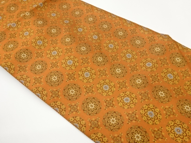 JAPANESE NAGOYA OBI / WOVEN FLOWER CREST